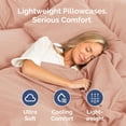 thumbnail image 4 of CGK Linens Ultra Soft & Comfy Pillowcases Set of 2 - Queen / Standard Size Hotel Quality Breathable 2-Piece Pillow Covers, Mauve, 4 of 7