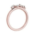 thumbnail image 2 of 0.30 Carat Excellent Marquise Shape Genuine Diamond Latest Design Engagement Eternity Band for Ladies Solid 18K Rose Gold Size 7.5, 2 of 7