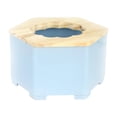 thumbnail image 2 of Caja de arena para baño de hámster, lavabo de arena, cuarto de ducha, diseño 2 en 1, orinal semicerrado. Azul, 2 of 9