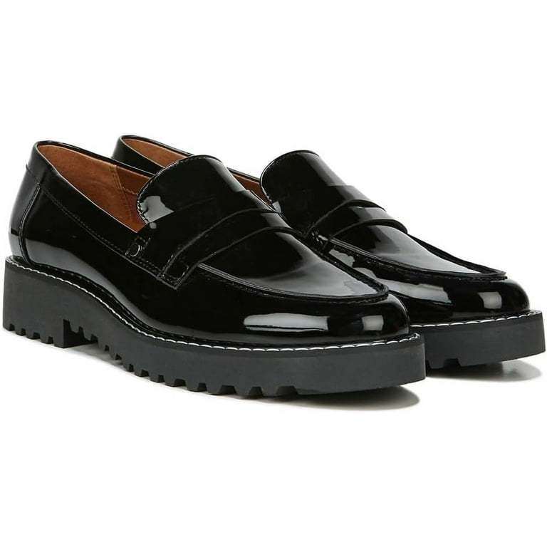 Franco Sarto Women s Cassandra Platform Penny Loafer Black 9.5 W US Walmart
