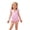 Pink, variant on SROBPTY Little Girls Swimsuits Print Crew Neck Sleeveless Bathing Suits for 4-8Y