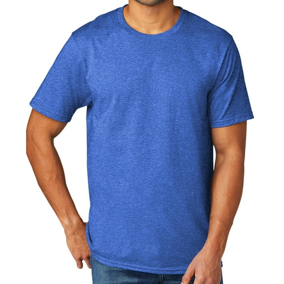 Men's Extreme Softness TriBlend Tee Shirt, 3XL Heather Royal