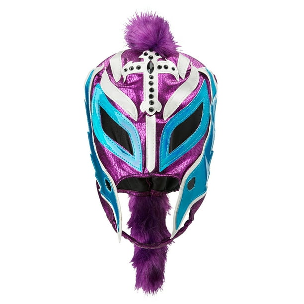Official Wwe Authentic Rey Mysterio Purple Teal Replica Mask Multi Walmart Com Walmart Com
