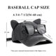thumbnail image 4 of Gorra de béisbol con orejas de gato y gafas de sol, estilo hip hop callejero, de mezclilla lavada y algodón con visera, 4 of 5