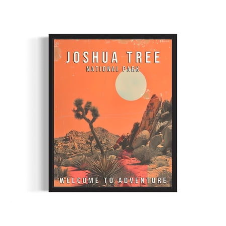 POSTER Joshua Tree National Park Art Print Poster, Vintage Retro Landmarks Decor-UNFRAMED