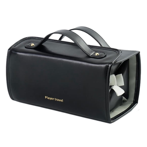 Bolso cosmético Inteprter organizador impermeable de cuero tamaño 24x12x12 cm