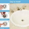 Qtmnekly For Any 28Cm to 38Cm Wide Tub Drain Stainless Steel Sink Cover