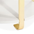 thumbnail image 6 of Michael Amini Ariana Faux-Marble End Table - White/Gold, 6 of 7