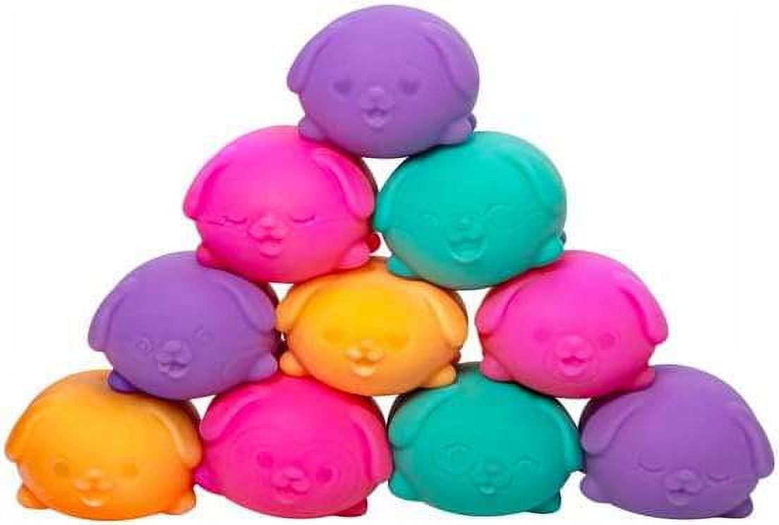 Schylling NeeDoh Teenie Funky Pups Stress Squeezable Sensory Ball Toy (3 Count)
