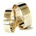 thumbnail image 5 of Pompeii3 8/6mm Plain 14K Two Tone Wedding Band Set, 5 of 5