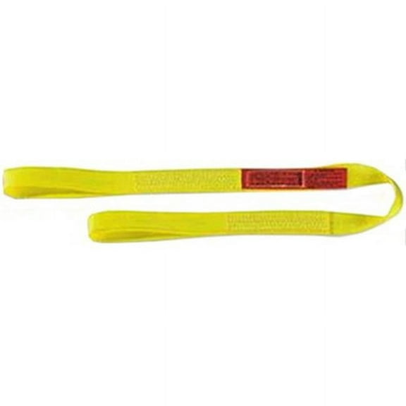 Lift-All Web Sling, Type 3, 4 ft L, 1 in W, Nylon, Yellow EE2601NFX4