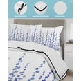 thumbnail image 3 of Quilts Queen Size Bedding Set, Purple Blue Polka Dots Reversible Summer Quilt 3 Pieces, Watercolor Abstract Art Lightweight Bedspreads Coverlets with 2 Pillow Shams for All Seasons, 3 of 5