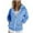 001 Light Blue, variant on Htigea Sweatshirt Jackets for Women Full Zip Long Sleeve Hoodies Casual Loose Fit Coats with Pockets Fall Winter Clothes Light Blue S