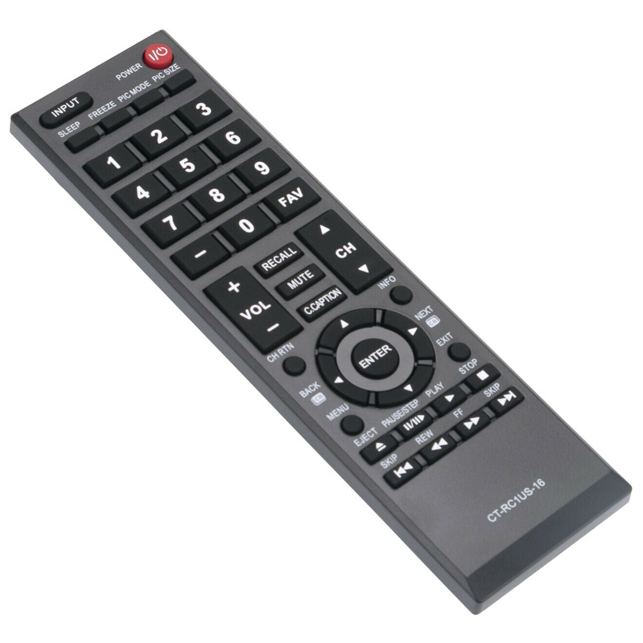 New CT-RC1US-16 Remote Control for Toshiba LED HDTV 28L110U 32L110U 32L220U TV