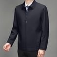 thumbnail image 4 of Jackets for Men, Lapel Collar Casual Business Jacket for Men Full Zip Front Slim Relaxed Fit Tops Fall Elegant Office Formal Coat, 4 of 7