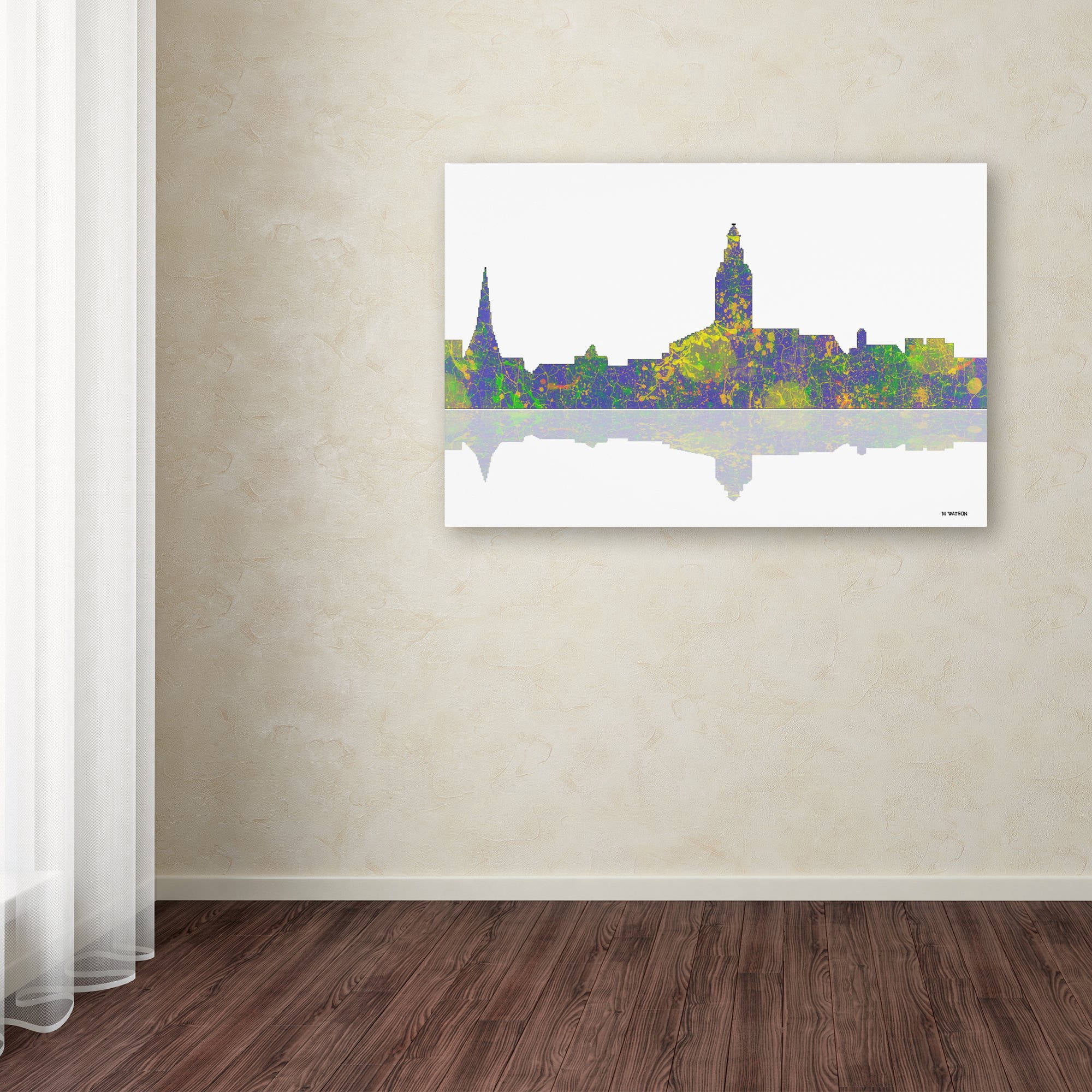 Trademark Fine Art "Annapolis Maryland Skyline 2" Canvas Art by Marlene Watson