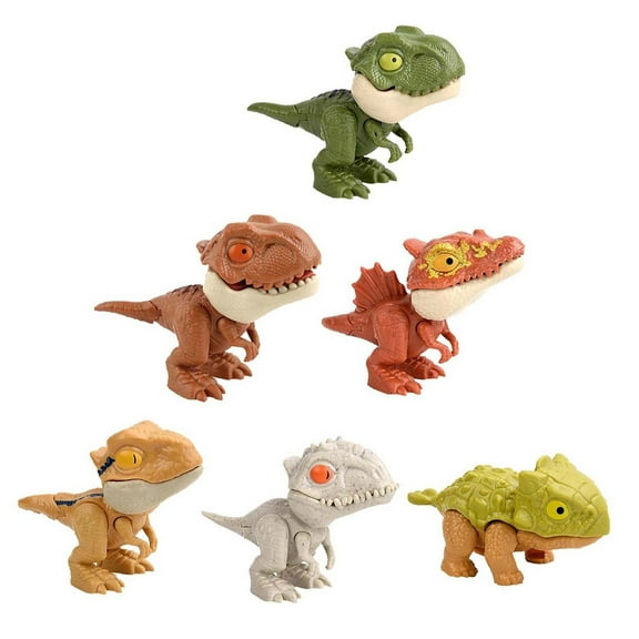 6PCS Finger Biting Dinosaur Toy – Children’s Educational Toy Hand Biting Dinosaur Figurines for Interactive Play and Learning Experiences