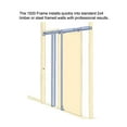 thumbnail image 6 of Double Pocket Sliding White Doors 64x96 with Strips, 6 of 6
