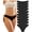 10Pack B, variant on CuteByte 10 Pack Cotton Underwear for Women High Cut Breathable Hipster Womens Cheeky Bikini Panties M