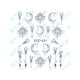 thumbnail image 2 of Soidarity Nail Art Flower Nail Stickers Decoración 3D DIY Mujeres Niñas Retro Moon Pendant Nail Decal Arte de uñas No.04 Soidarity MJ1201-04, 2 of 6