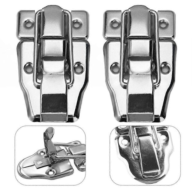 2pcs Toggle Latches Spring Loaded Clamp Clip Case Box Latch Catch Toggle Tension Lock Lever Clasp Closures Crate Lock Snap Lock