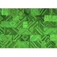 thumbnail image 1 of Ahgly Company Indoor Rectangle Abstract Green Contemporary Area Rugs, 2' x 3', 1 of 1