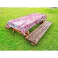 thumbnail image 1 of Floral Outdoor Tablecloth, Japanese Sakura Florets Essence Nature Beauty Blossoms Refreshing Summer Picture, Decorative Washable Fabric Picnic Table Cloth, 58 X 84 Inches,Baby Pink, by Ambesonne, 1 of 2