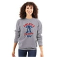 thumbnail image 3 of America Let Freedom Ring Liberty Bell Sweatshirt for Men or Women Brisco Brands S, 3 of 6