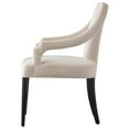 thumbnail image 5 of New Pacific Direct Viola 20.5" Velvet Fabric Klismos Chair in Beige/Dulce Sand, 5 of 6