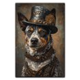 thumbnail image 3 of Australian Stumpy Tail Cattle Dog Canvas Painting Canvas Art Prints Bathroom Artwork for Wall Living Room Bedroom Bathroom Wall Art Framed Art Wall Decor Wood Wall Hanging Art, 3 of 6