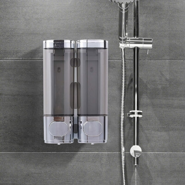 Shower Soap Dispenser Shampoo And Conditioner Dispenser 2 No Drill Wall Mounted Shampoo Dispenser For Shower Wall Mounted Shower Dispenser For Bathroom Hotel Large Capacity