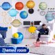 thumbnail image 3 of Nvzi Linternas de papel colgantes con sistema solar,linternas de papel con planetas galácticos para cumpleaños de niños, decoración del hogar para aulas de ciencias, 8 piezas, 3 of 5