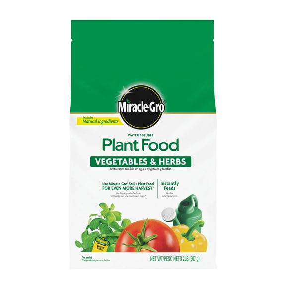 Miracle-Gro Water Soluble Plant Food Vegetables and Herbs 2 lb