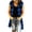 MEICHANG-ZQR1-Blue, variant on Flannel Long Vest for Women Hooded Drawstring Button Down Plaid Sleeveless Jacket Fall Winter Long Vest Jackets