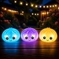 thumbnail image 4 of Dumpling Squishy Light Up Bun Stress Relief Toy, Slow Rising Elastic Squeeze Fidget Toys Random Style Adult Handheld, 4 of 6