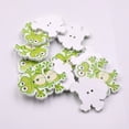 thumbnail image 2 of Miangastore 2 Pack 100pcs Wooden Sewing Cartoon Buttons DIY Animal Buttons Childrens Manual Button Mosaic Buttons (Green), 2 of 9