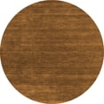 thumbnail image 1 of Ahgly Company Indoor Round Abstract Orange Contemporary Area Rugs, 5' Round, 1 of 1