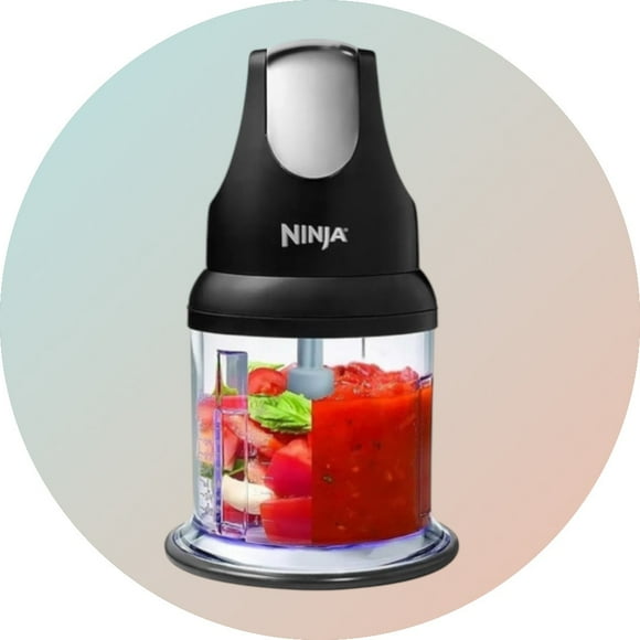 Procesador de Alimentos Ninja NJ100GR Express 200W 470 ml ,perfecto para picar y hacer puré de verduras, Ajo y más