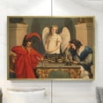thumbnail image 4 of ALOUYA Playing Chess Print Poster Vintage Painting Canvas Prints Painting Posters and Prints Wall Decor Cuadros Home Unframe: 8x10inch(20x25cm), 4 of 6