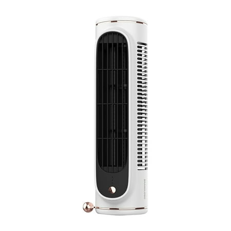 

Ajauxi Electric Fan Household Vaneless Tower Fan Small Table Fan Silent High Wind Office Desktop Mini Portable Small Tower Fan