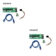 thumbnail image 3 of Ruiboury VER003 PCI-E Riser Card 30CM 60CM USB 3.0 Cable PCI 1X to 16X Extender PCI-E Adapter for GPU Miner Mining Green 60CM 2Set, 3 of 6
