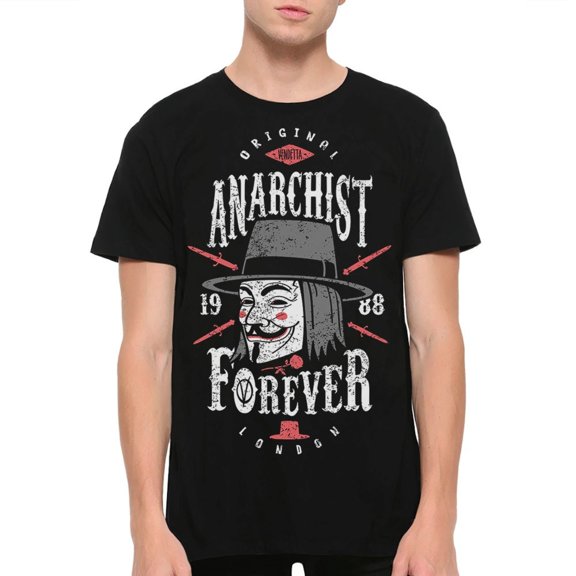 V for Vendetta Anarchist Forever T-Shirt, Men's and Women's Sizes (bma-054)