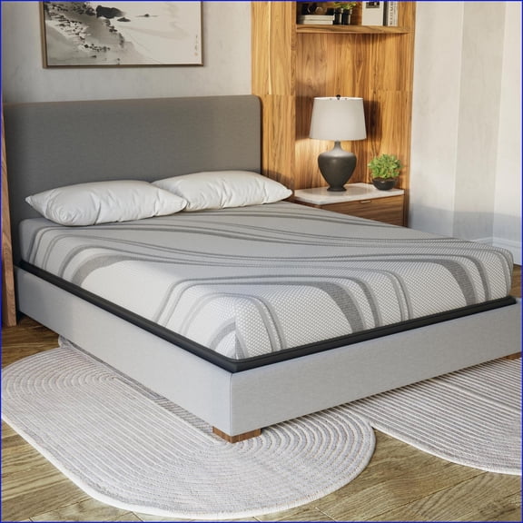 Mattresses | California King Gel Memory Foam Firm Mattress | Cooling, Greenguard Gold Certified, Made in USA | Light Gray | Foam