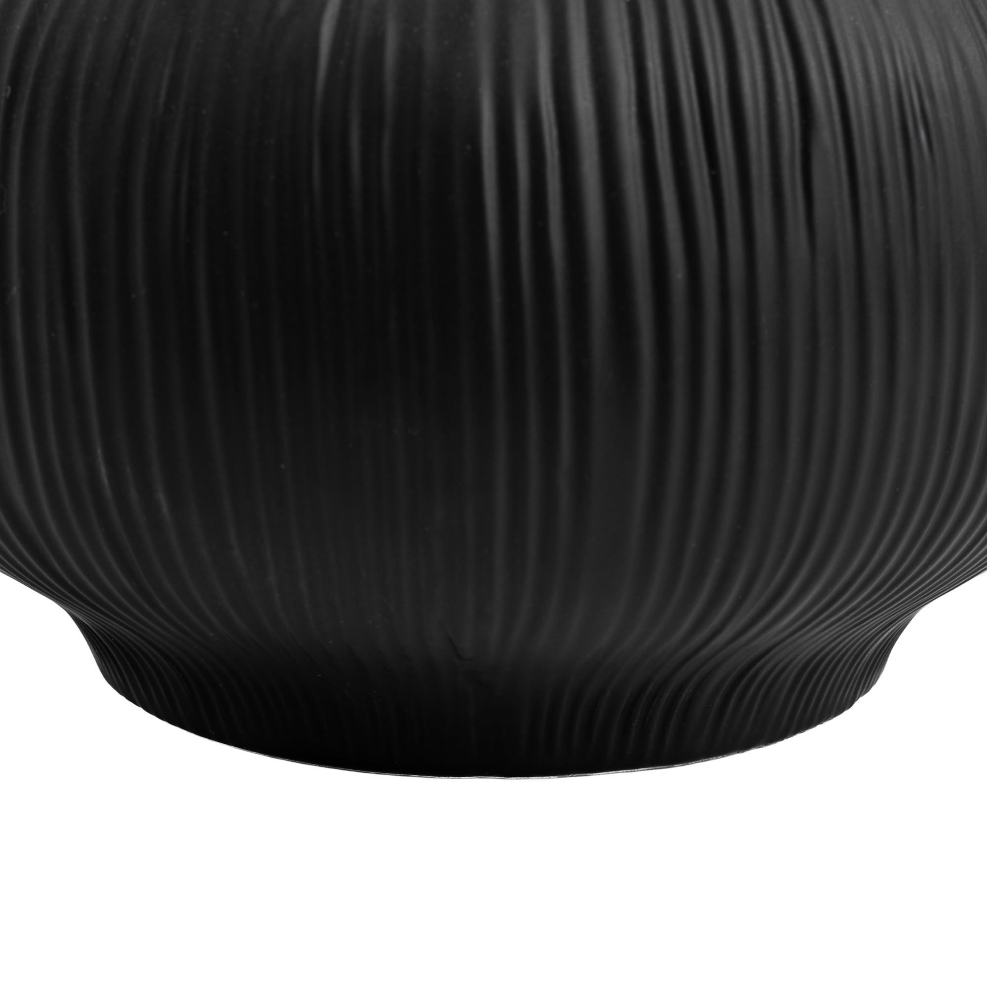 Better Homes & Gardens Soft Curve Black Ceramic Decorative Vase, 6"