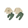 thumbnail image 2 of xiaxaixu Petit Garçon Ensemble Automne 2 Pcs, Sweat à Manches Longues Imprimé Tractor avec Poches, 2 of 8