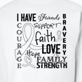 thumbnail image 3 of Inktastic I Have... Inspirational Words for Those Battling Lung Cancer Adult Sweatshirt, 3 of 4