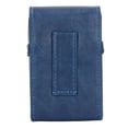 thumbnail image 2 of Boîte à cigarettes en cuir PU, capacité de 20 cigarettes, résistante à la pression, étui portable pour femmes et hommes, bleu, 2 of 4