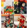 thumbnail image 4 of DolliBu Sea Turtle Firefighter Stuffed Animal - Space Sequin Turtle Fireman Toy with Red Fireman Costume Outfit and Fireman Hat, Cute Stuffed Animal Fire Fighter Doll Plush Toy for Kids - 13 Inch, 4 of 7