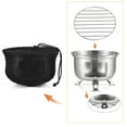 thumbnail image 2 of Riousery Portable Camping Stove Mini Backpacking Wood Burning Survival Alcohol Burner Charcoal Grill, 2 of 9