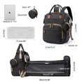thumbnail image 5 of IsEasy Diaper Bag Backpack, Multifunction Travel Back Pack Maternity Baby Changing Bags, Large Capacity, Black, 5 of 8